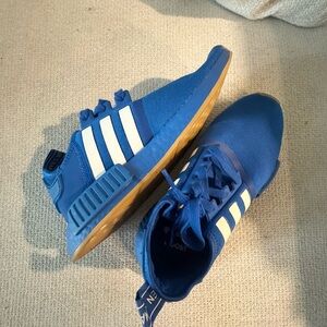Adidas Sneakers in Blue with White Stripes